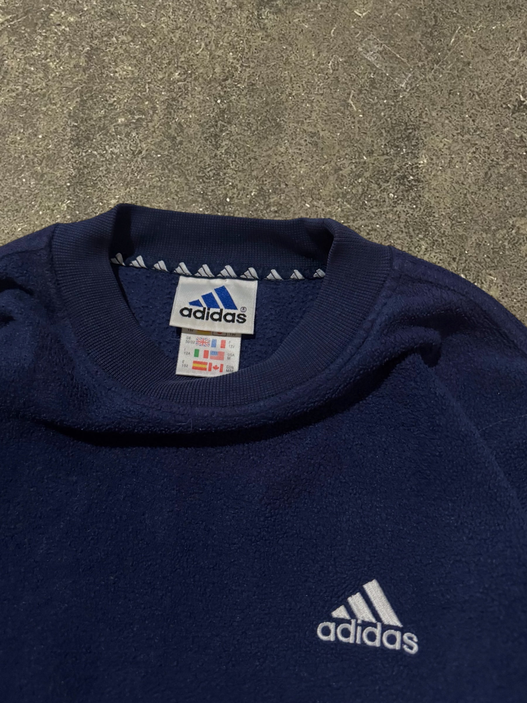 VINTAGE 90S NAVY ADIDAS FLEECE