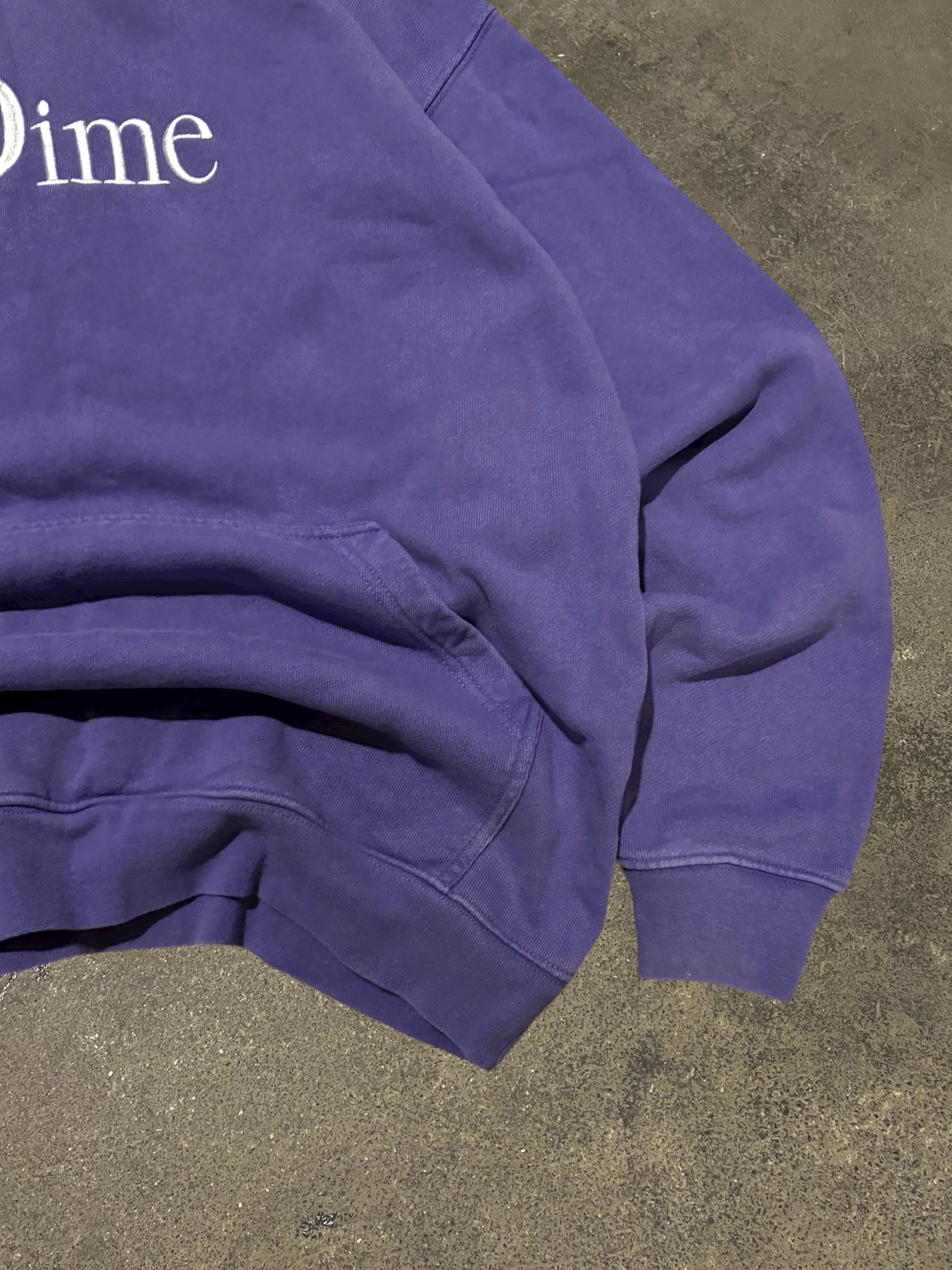DIME VIOLET LOGO HOODIE