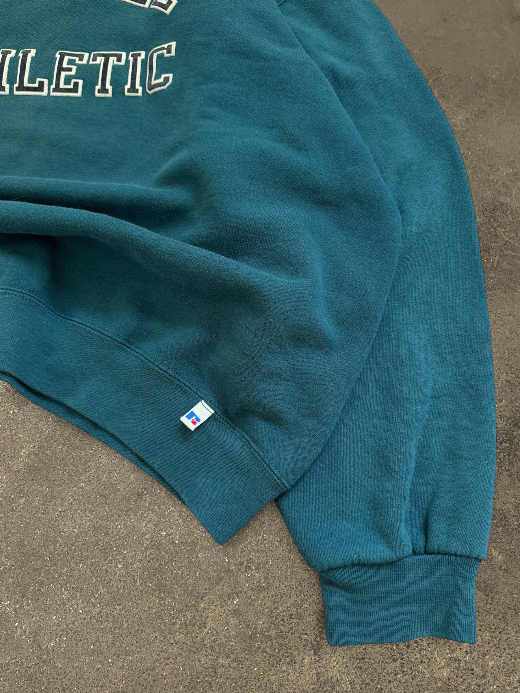 VINTAGE RUSSELL TURQUOISE SWEATSHIRT