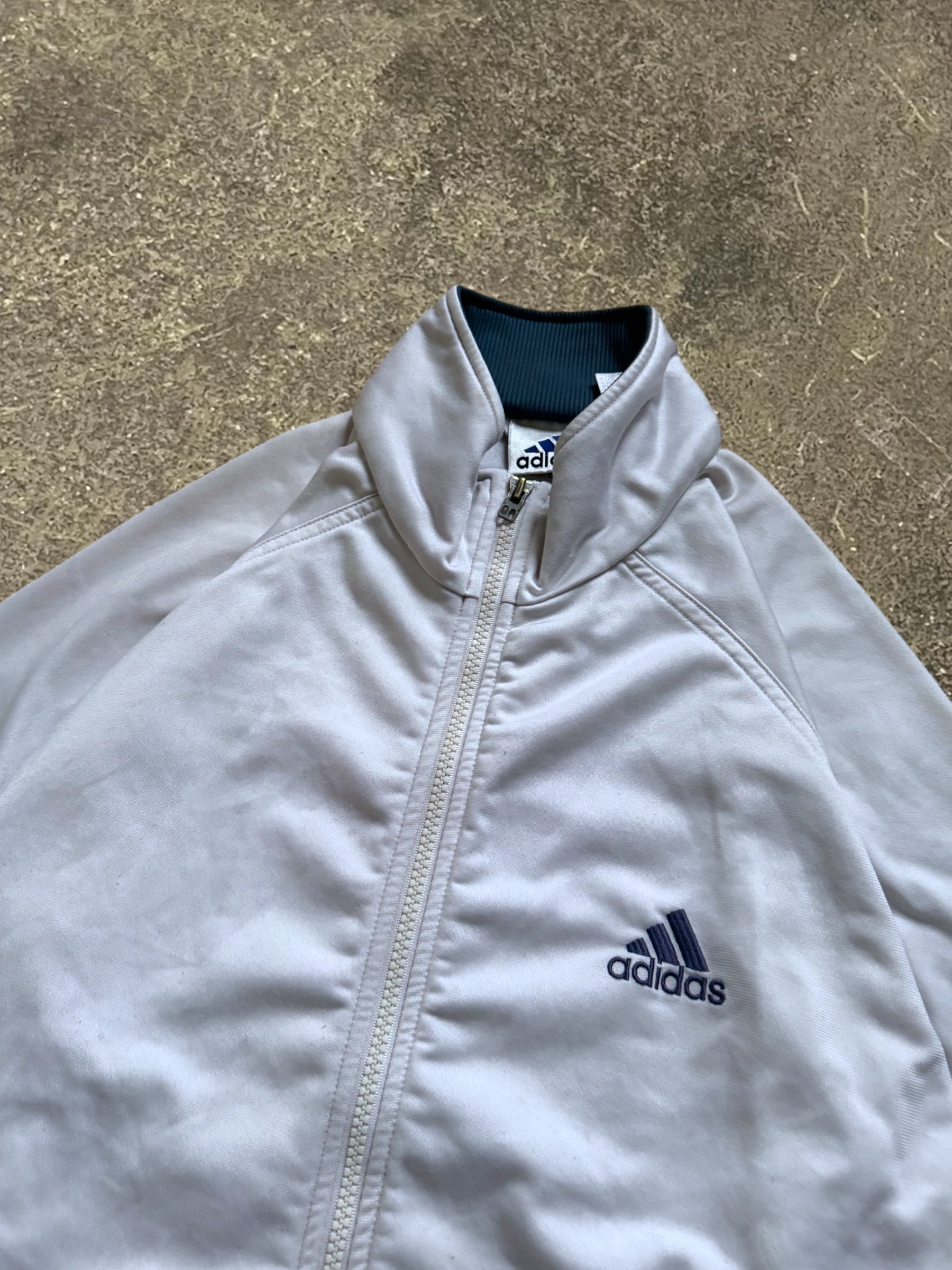 VINTAGE 90S WHITE ADIDAS TRACK JACKET