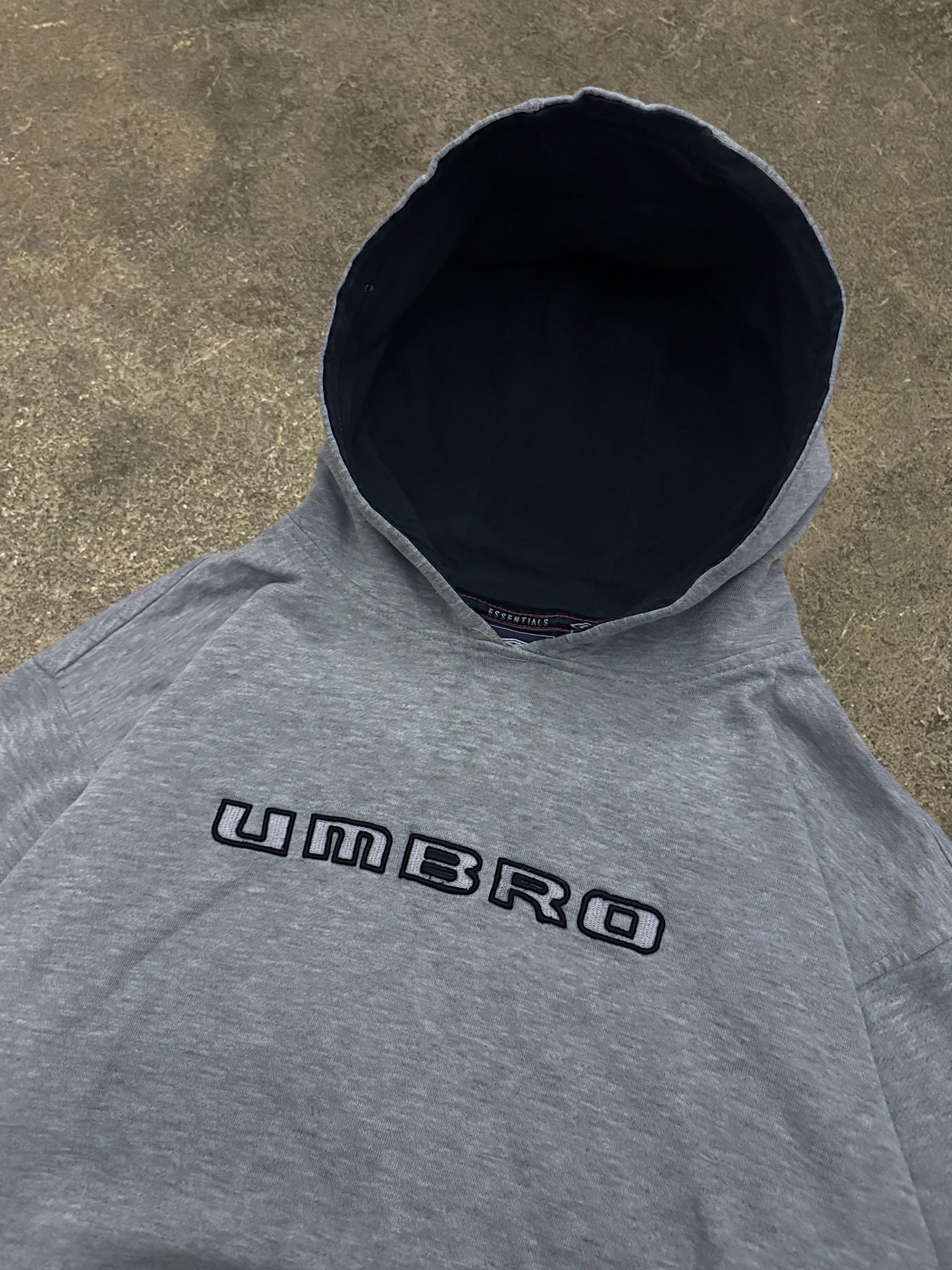 VINTAGE GREY UMBRO HOODIE