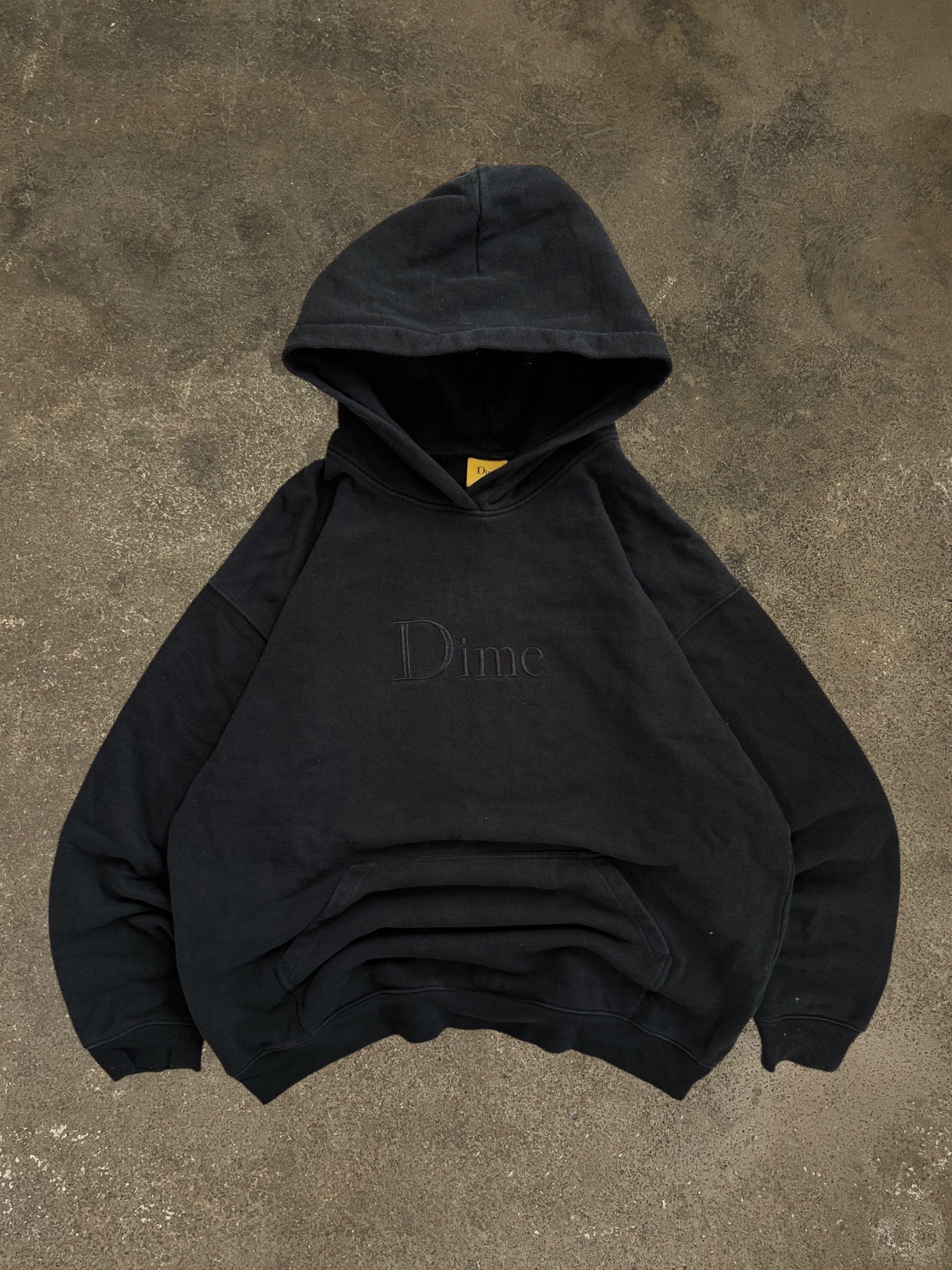 DIME BLACK LOGO HOODIE