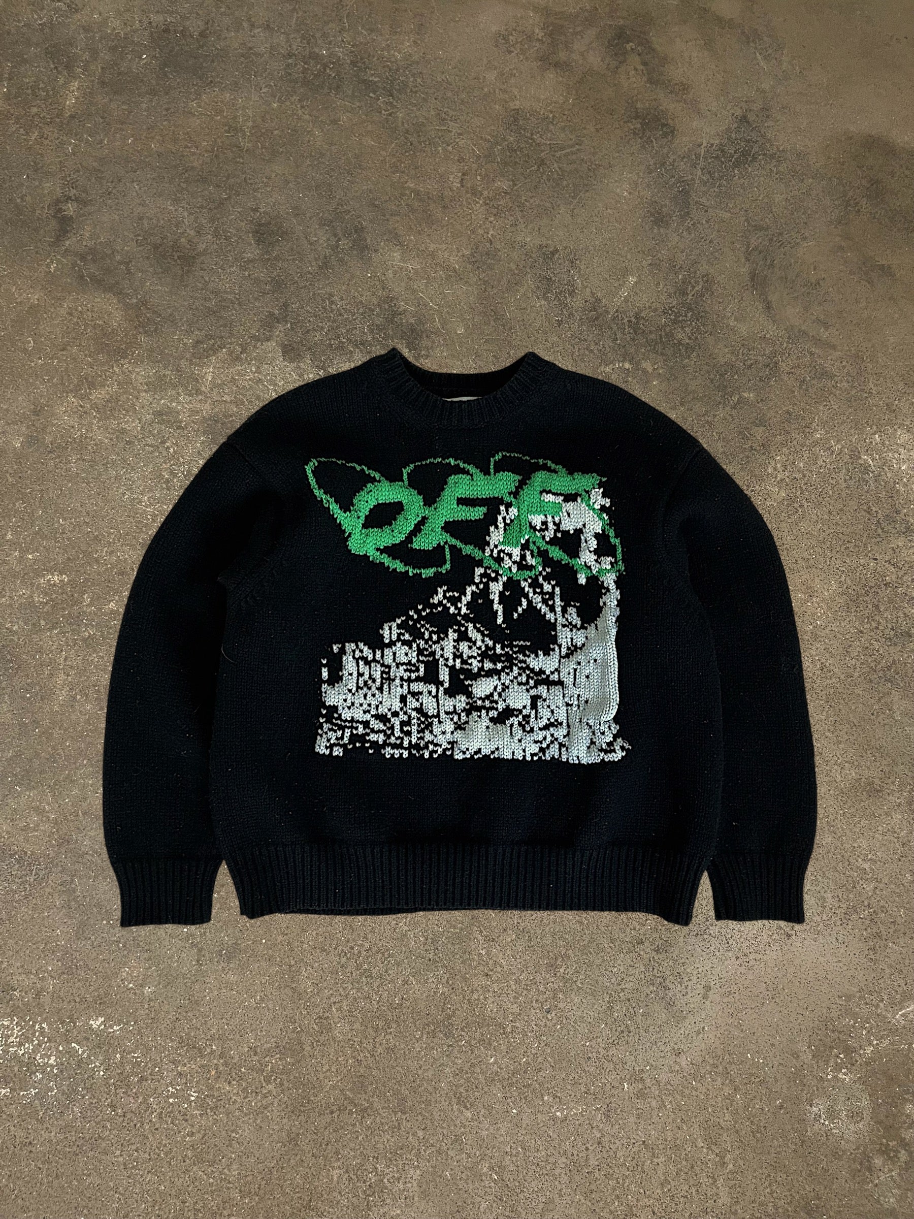 OFF-WHITE FW19 RUINED FACTORY SWEATER
