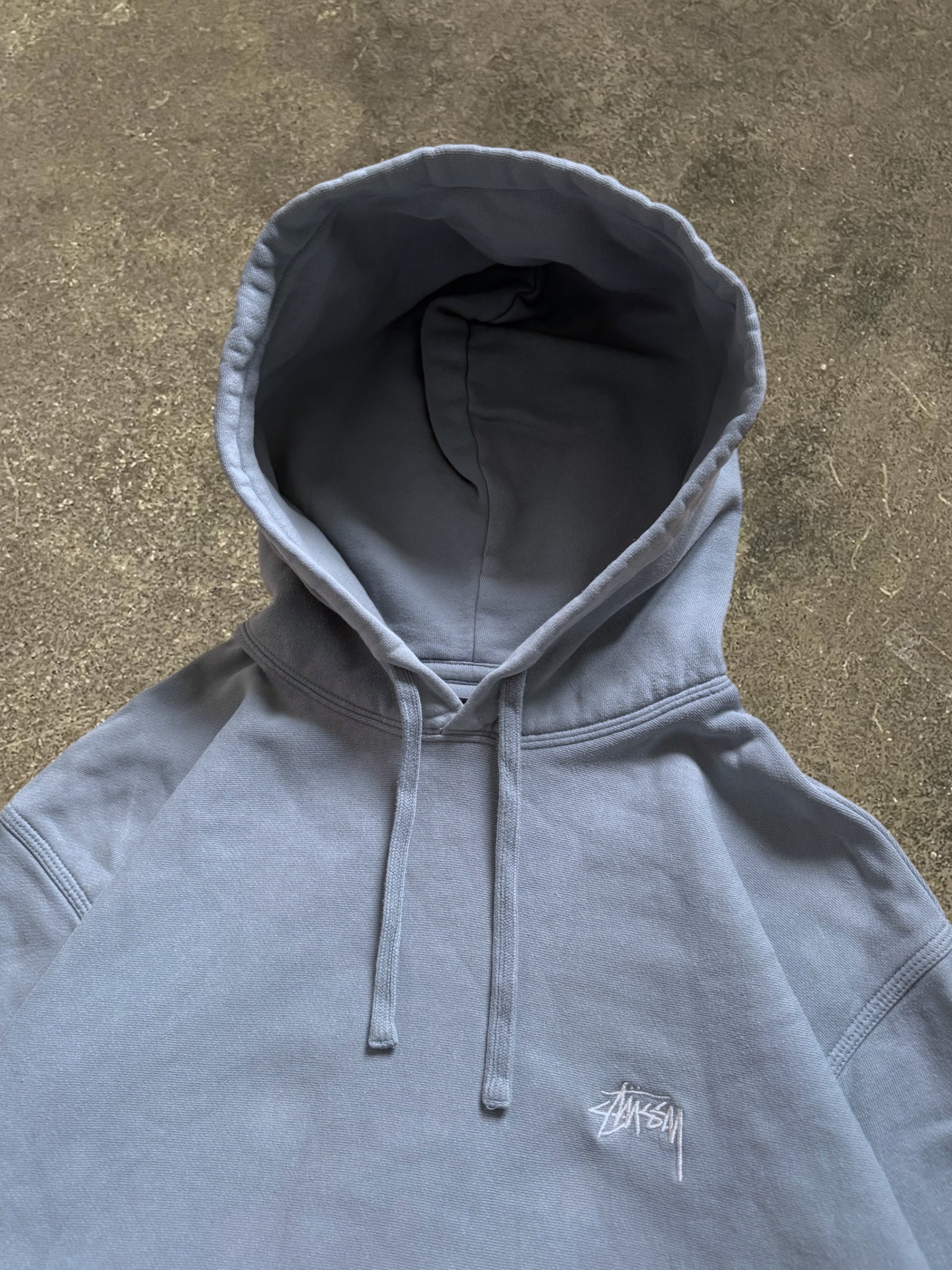 STÜSSY BABY BLUE STOCK LOGO HOODIE