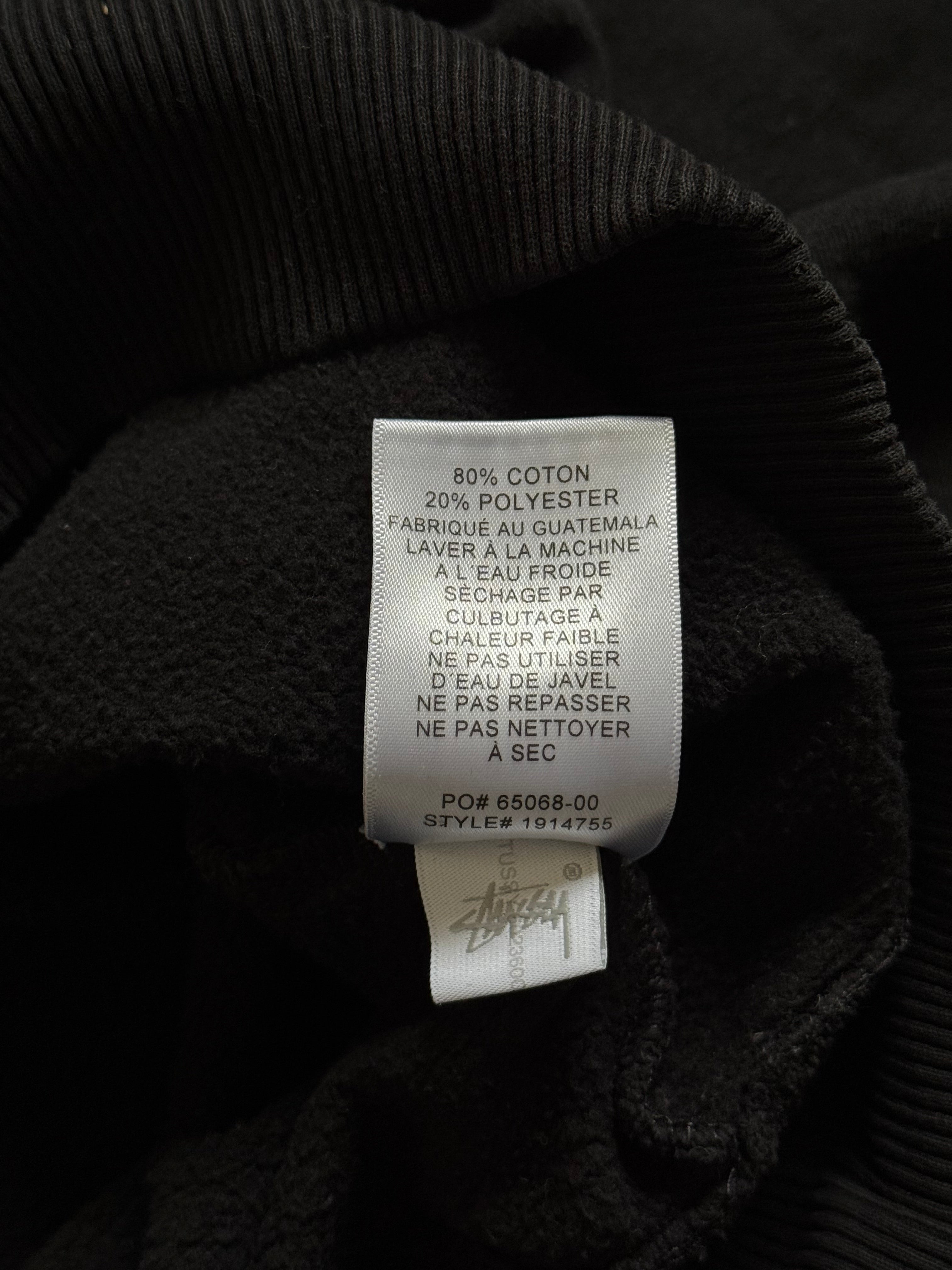 STÜSSY BLACK S CROWN SWEATSHIRT