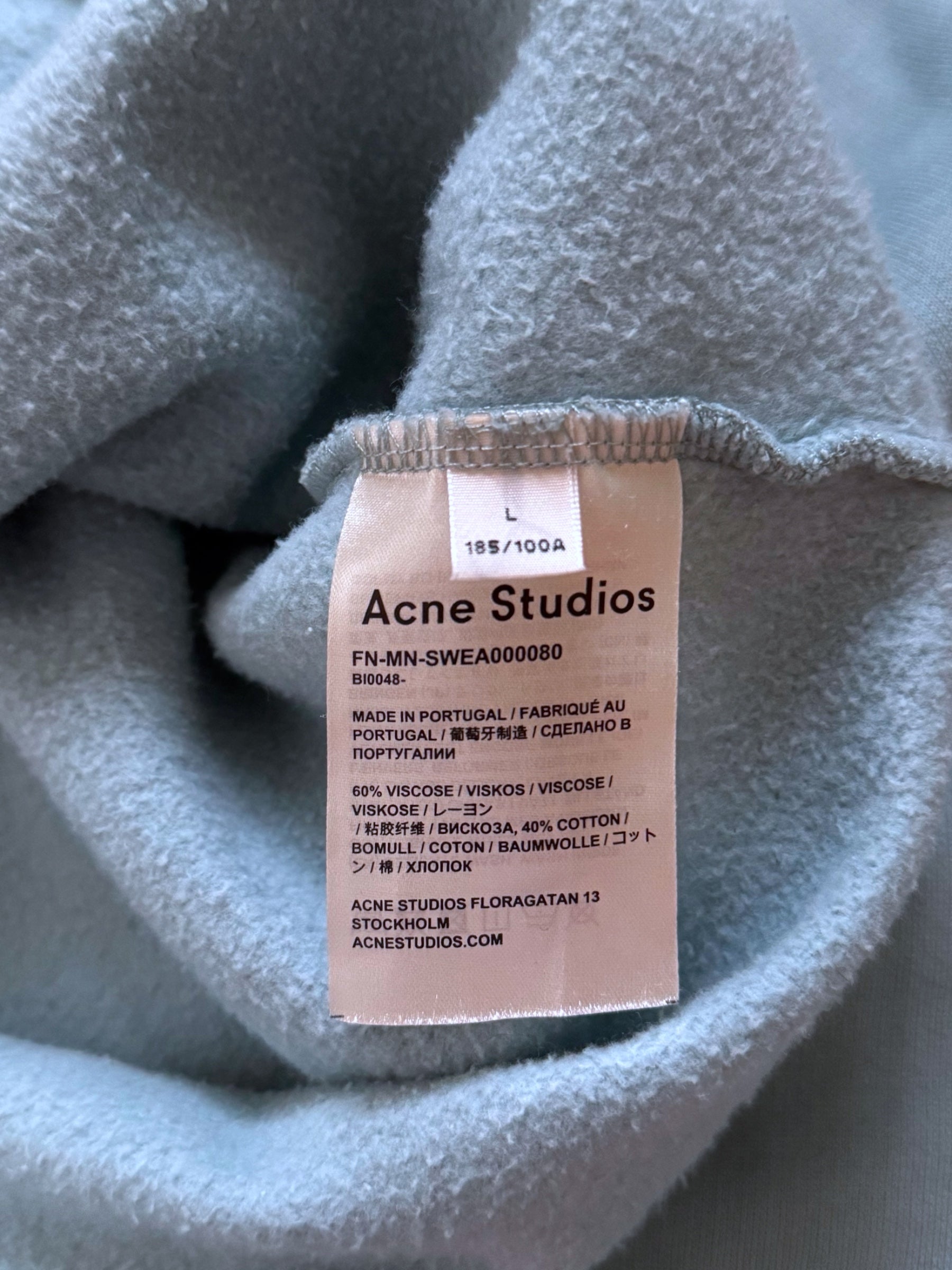 ACNE STUDIOS FULTON LOGO SWEATSHIRT
