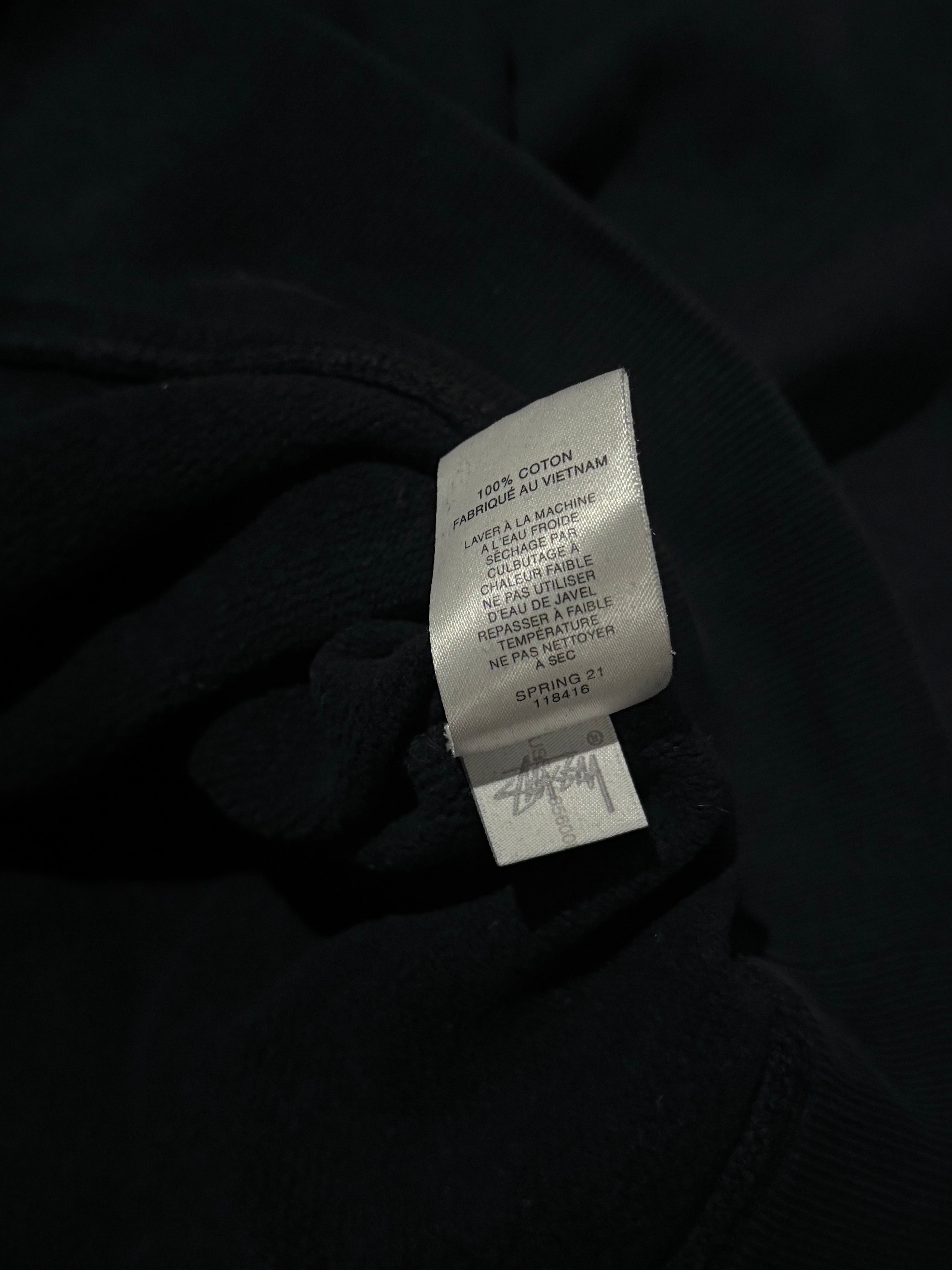 STÜSSY BLACK STOCK LOGO SWEATSHIRT