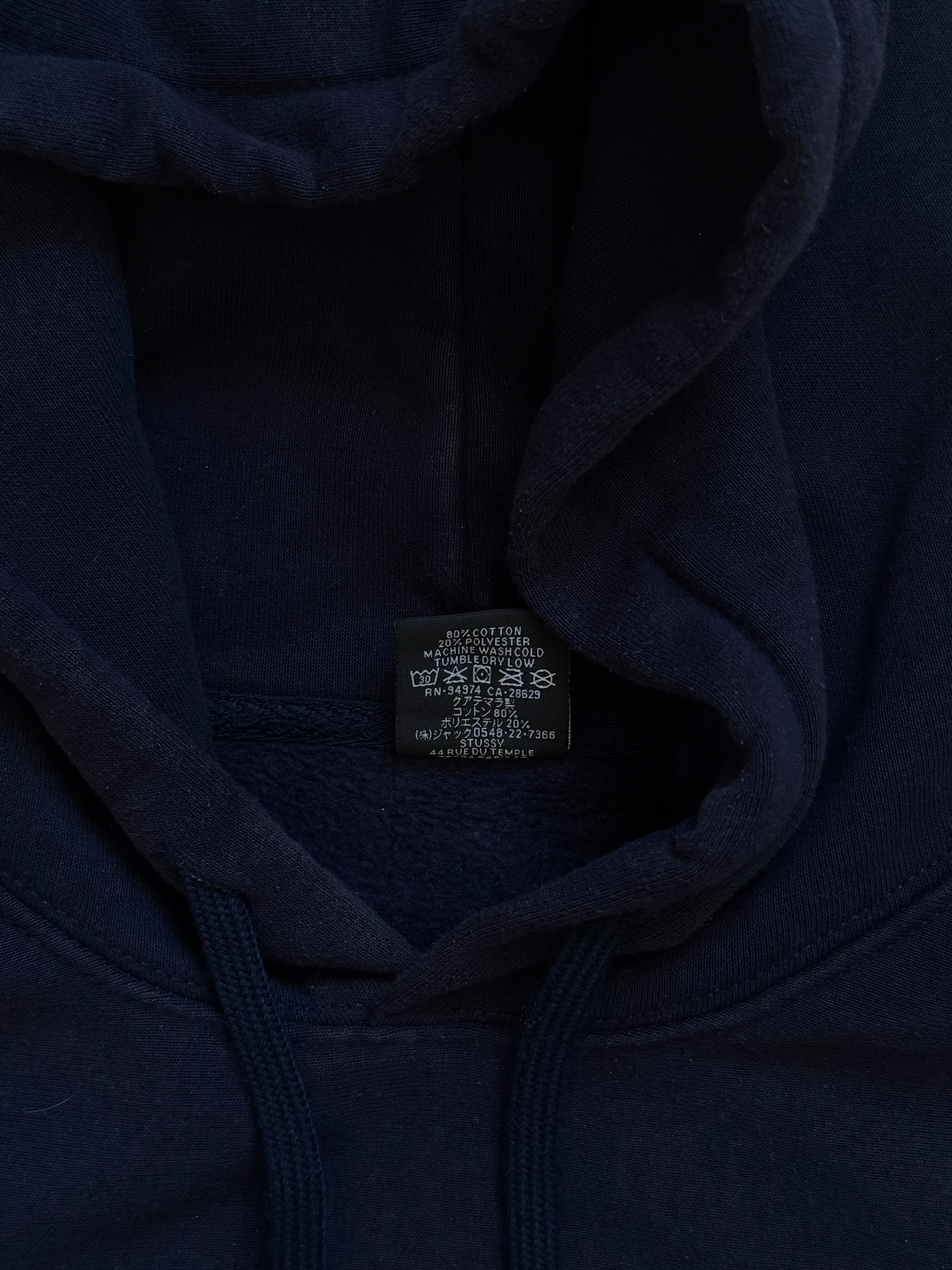 STÜSSY NAVY BASIC LOGO HOODIE