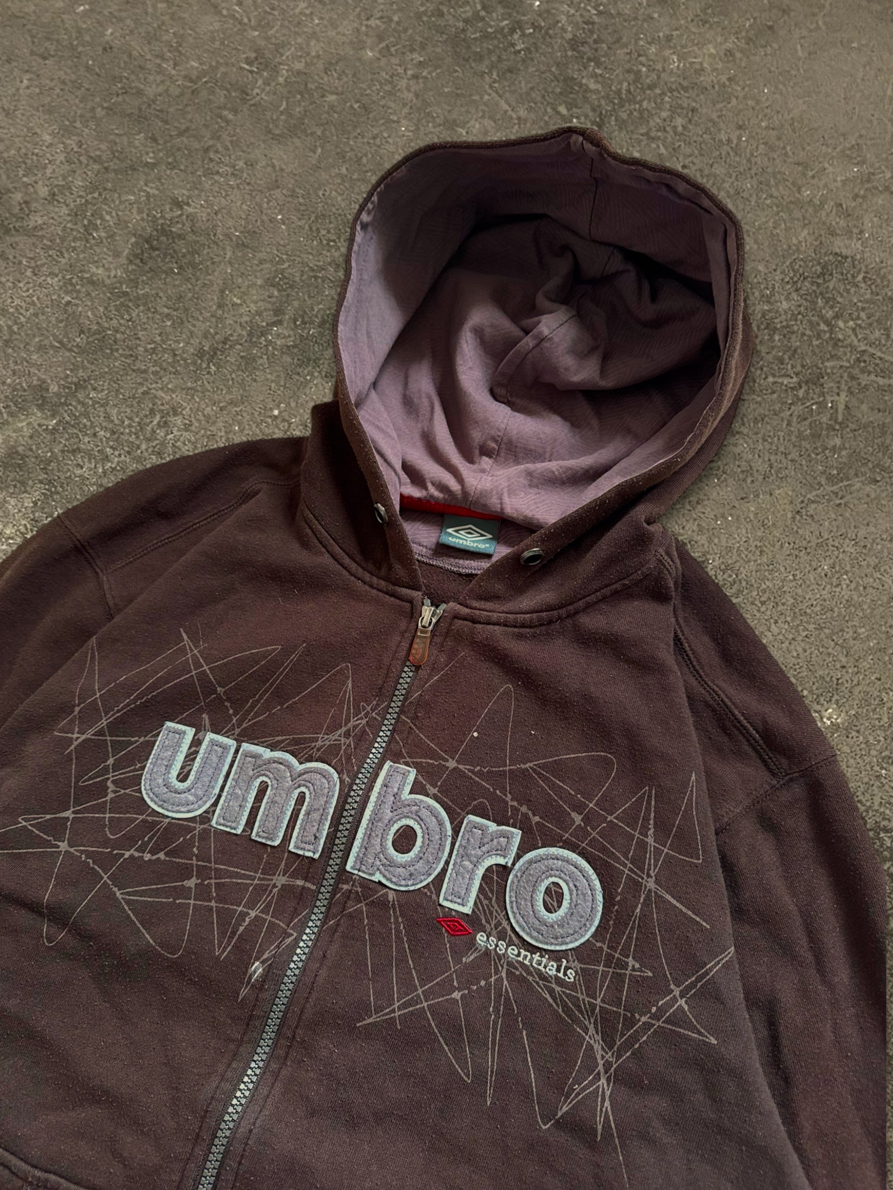 VINTAGE UMBRO ZIP-UP HOODIE