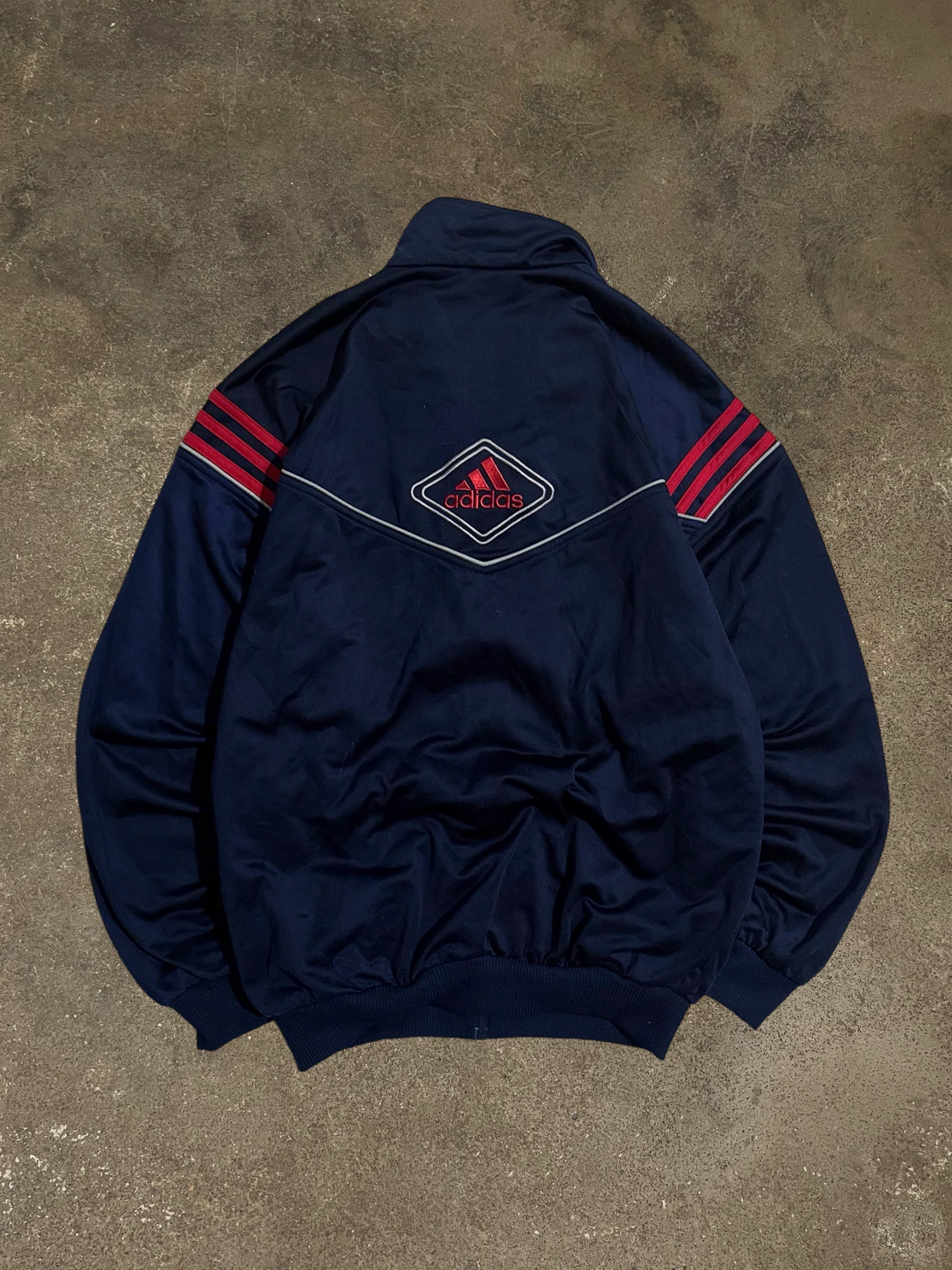 VINTAGE 90S NAVY/RED TRACK JACKET