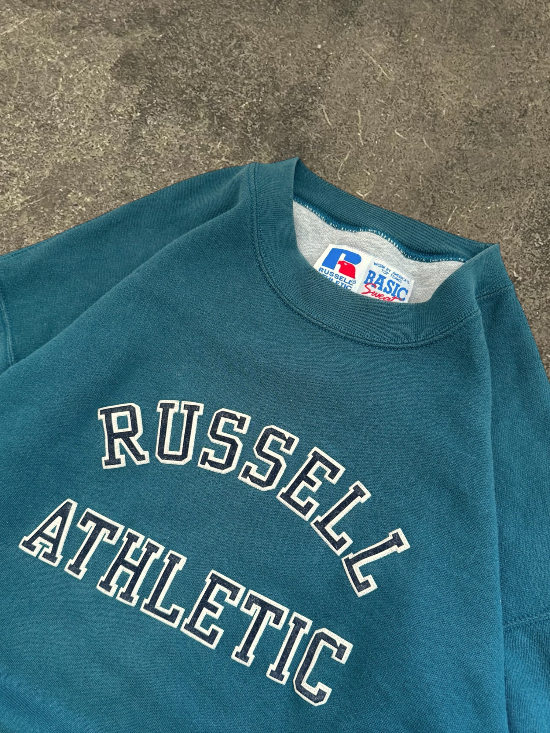 VINTAGE RUSSELL TURQUOISE SWEATSHIRT