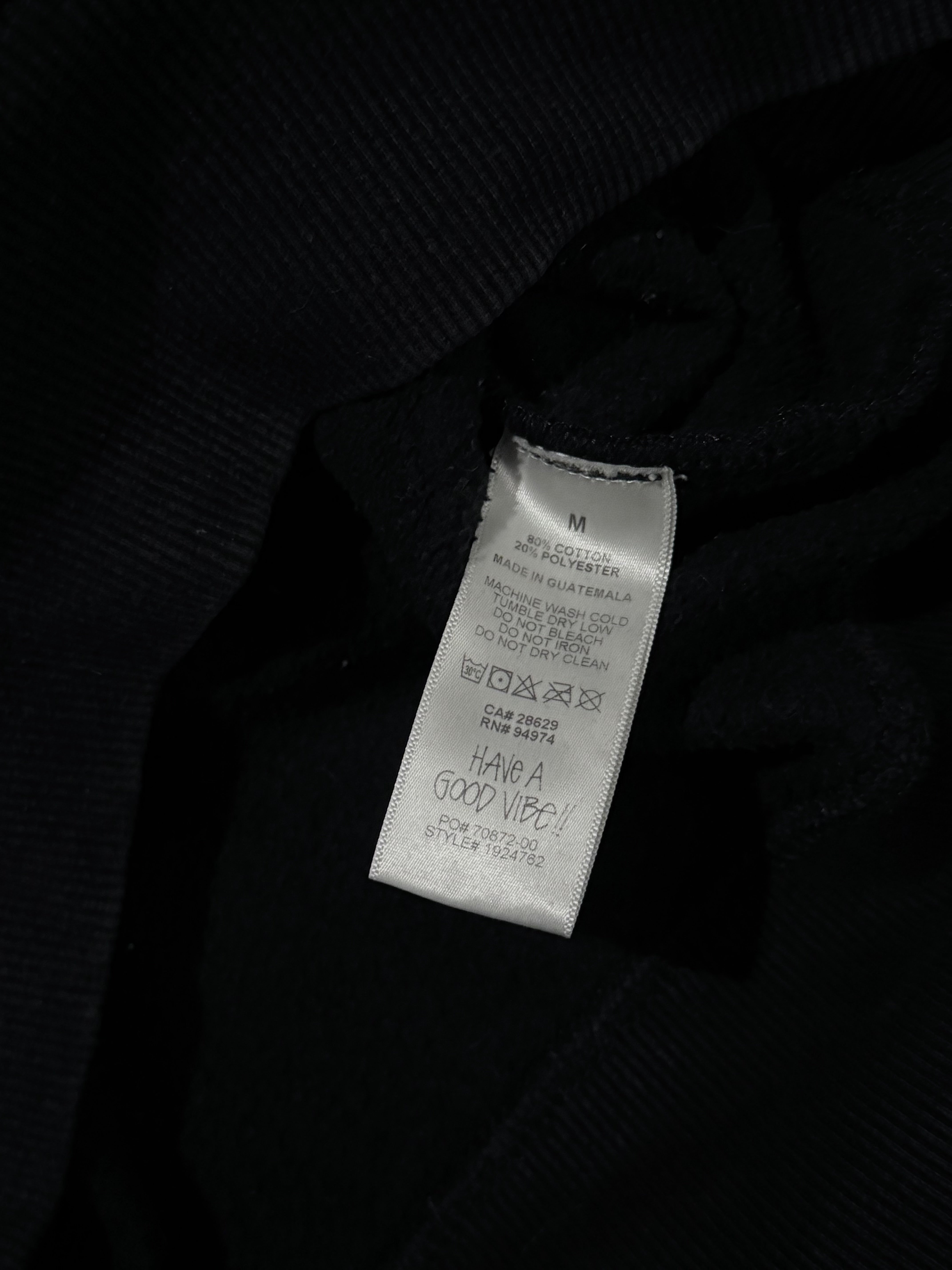 STÜSSY BLACK BASIC LOGO HOODIE