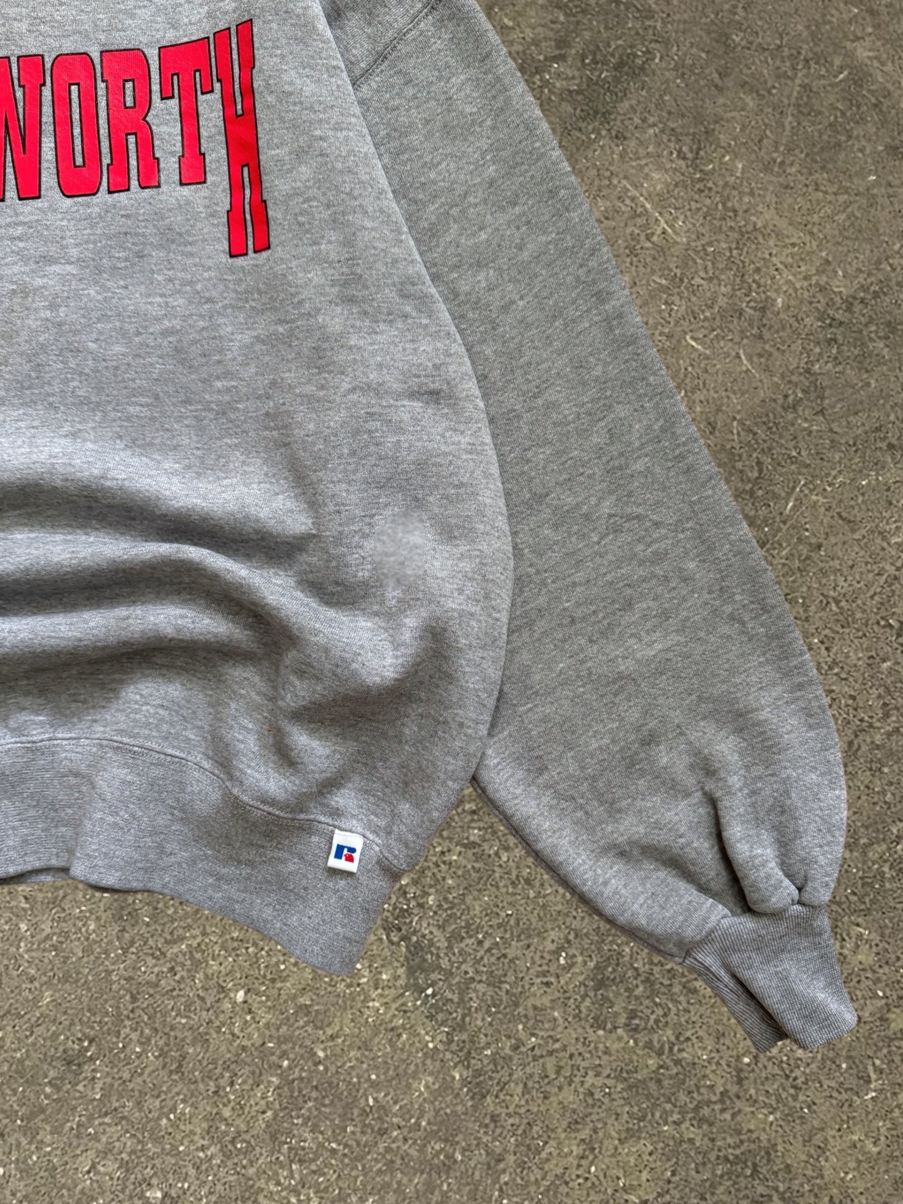 VINTAGE GREY RUSSELL ATHLETIC WADSWORTH SWEATSHIRT