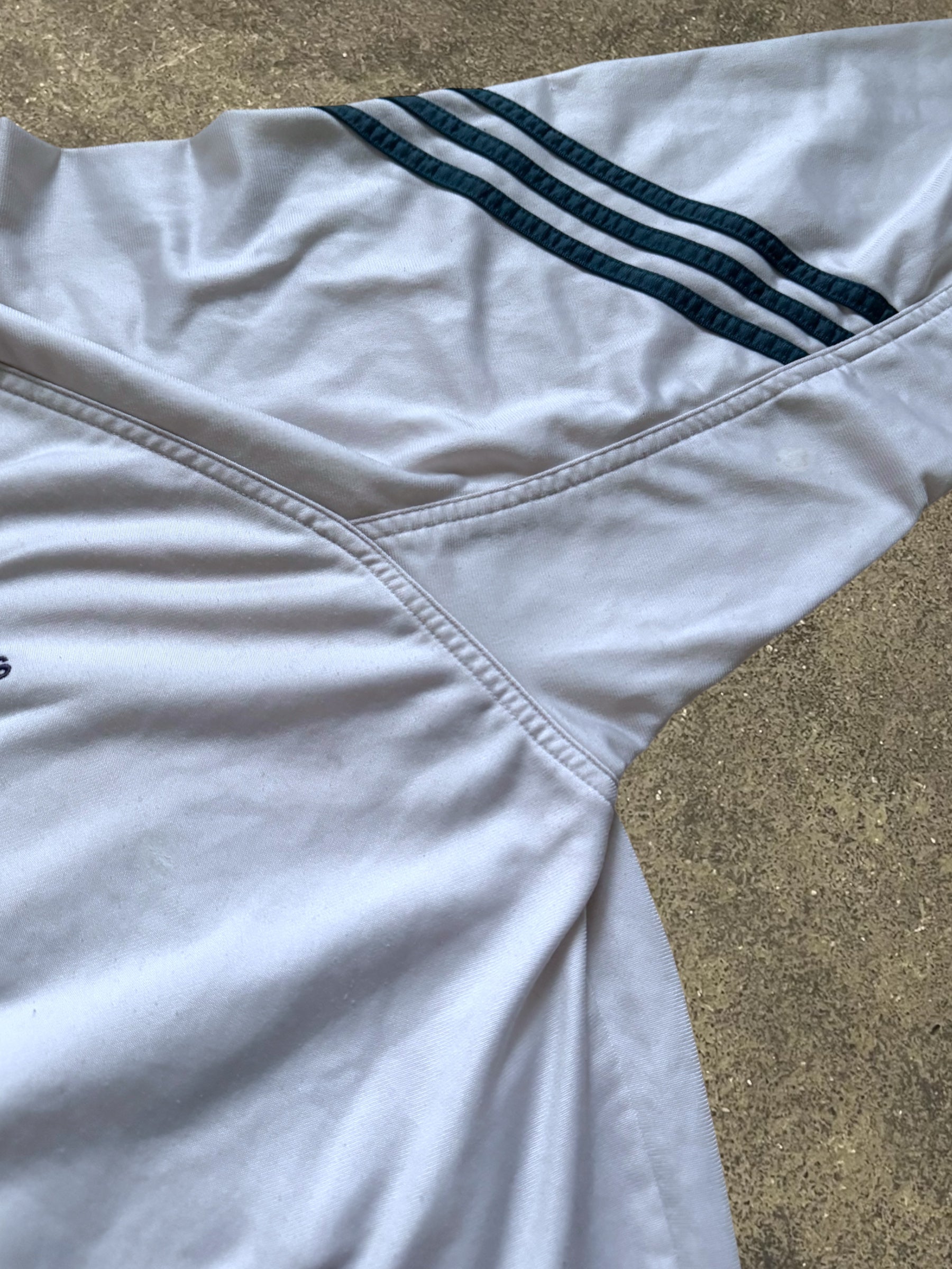 VINTAGE 90S WHITE ADIDAS TRACK JACKET