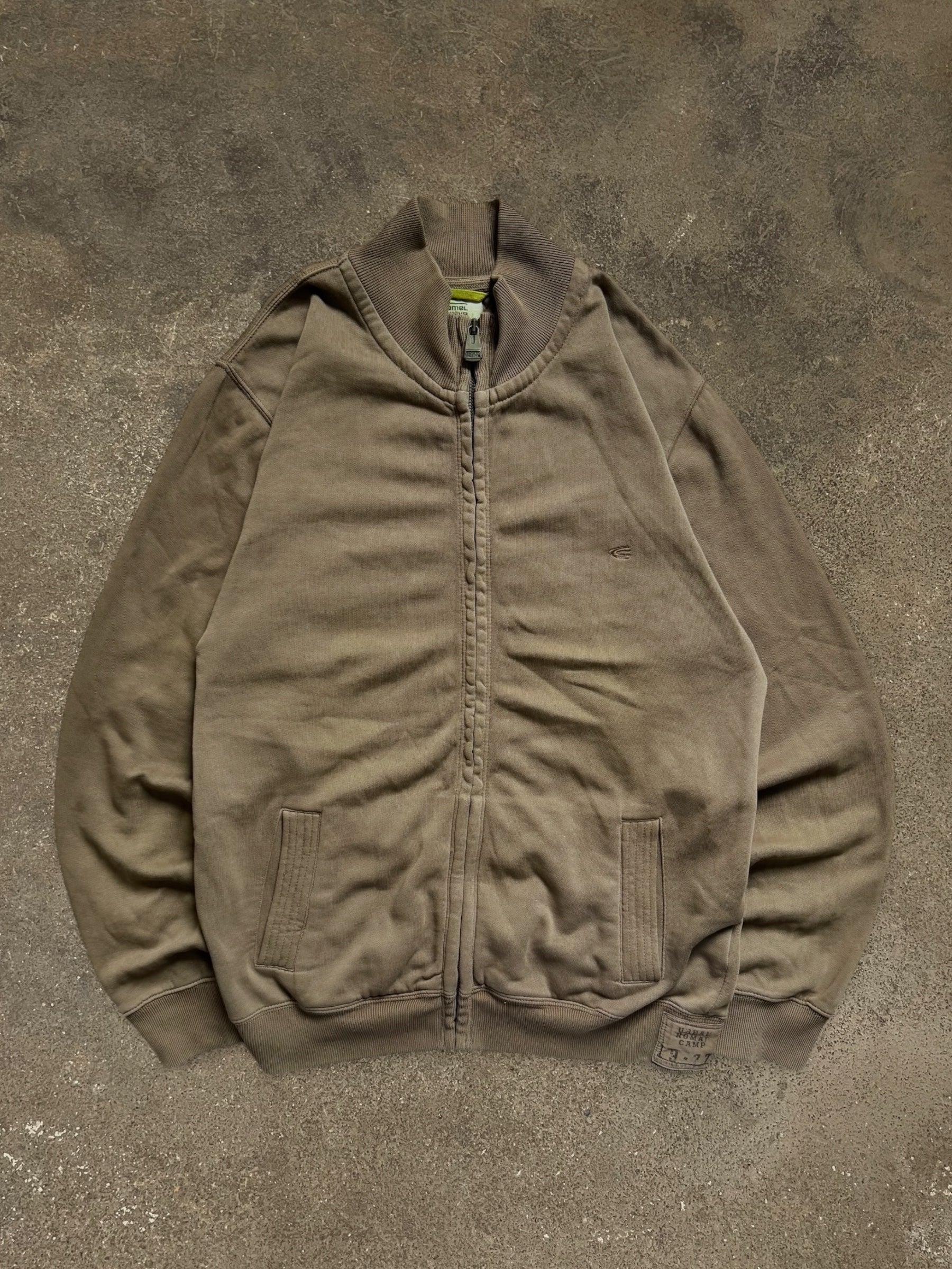 VINTAGE CAMEL ACTIVE ZIP-UP SWEATSHIRT