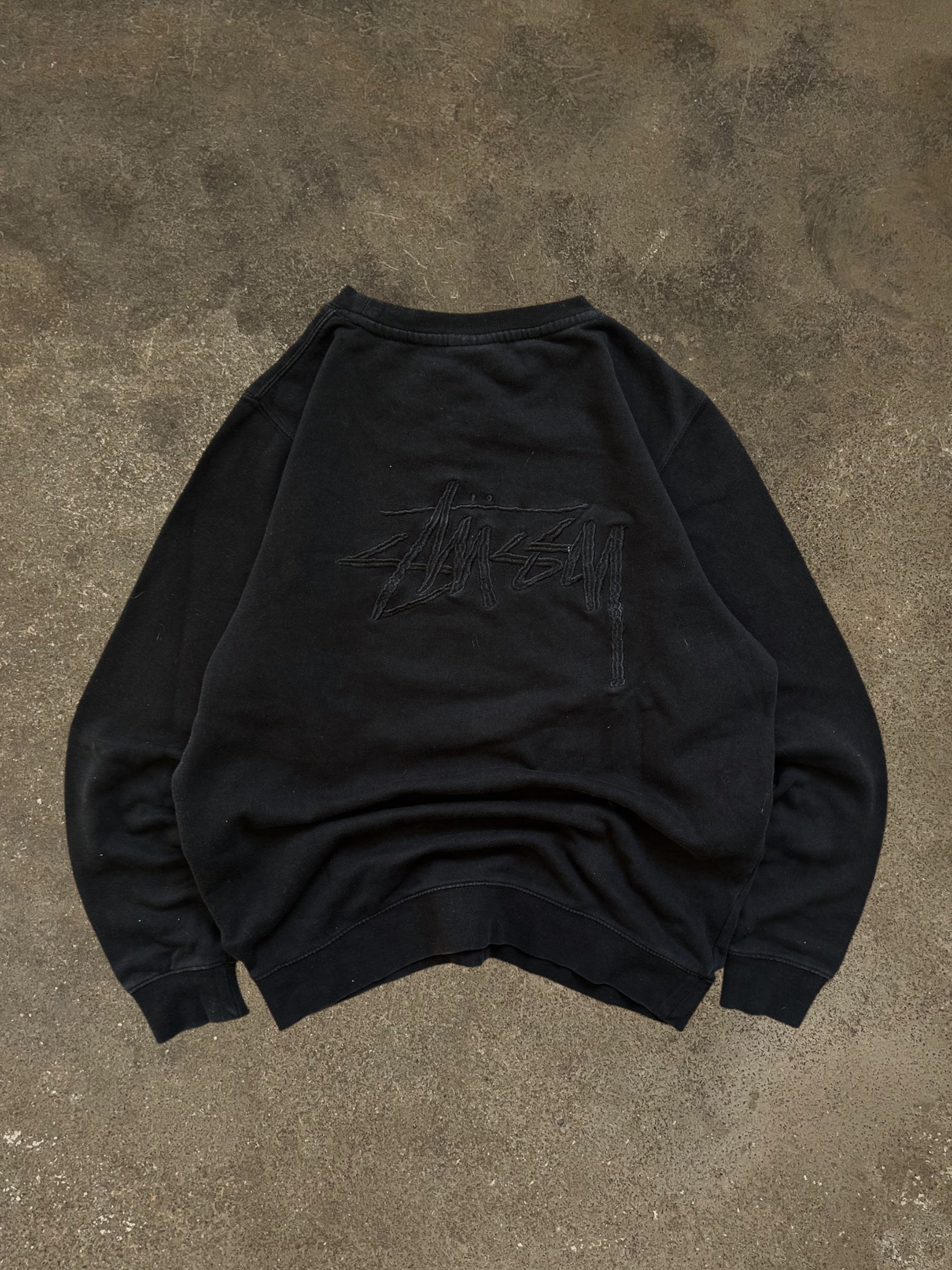 VINTAGE STÜSSY EMBROIDERED LOGO SWEATSHIRT