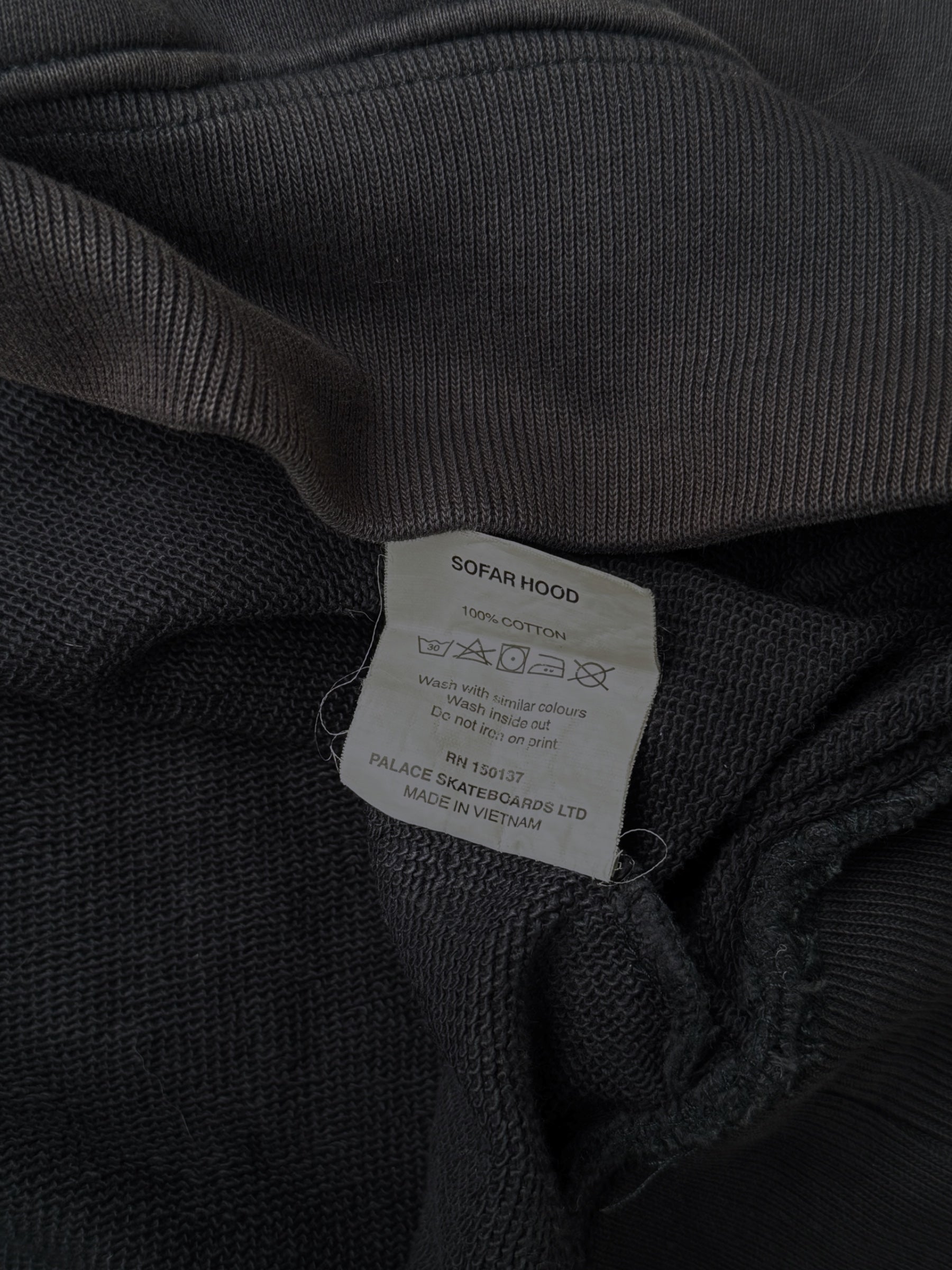 PALACE DARK GREY SOFAR HOODIE