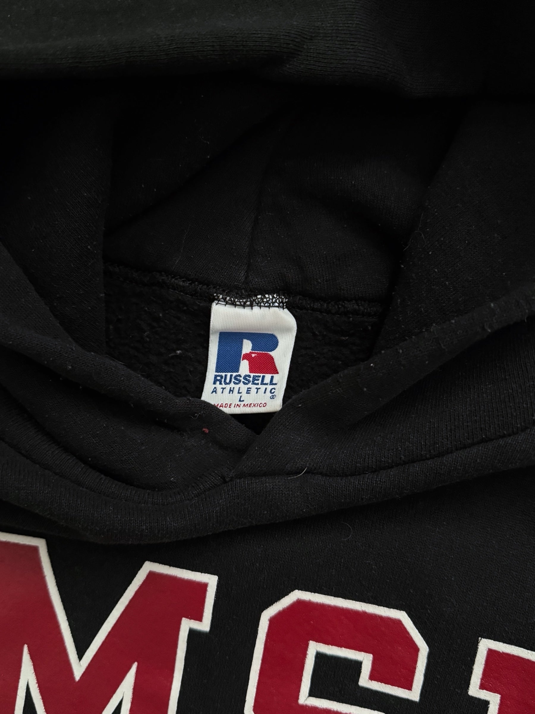 VINTAGE BLACK RUSSELL ATHLETIC CMSU HOODIE