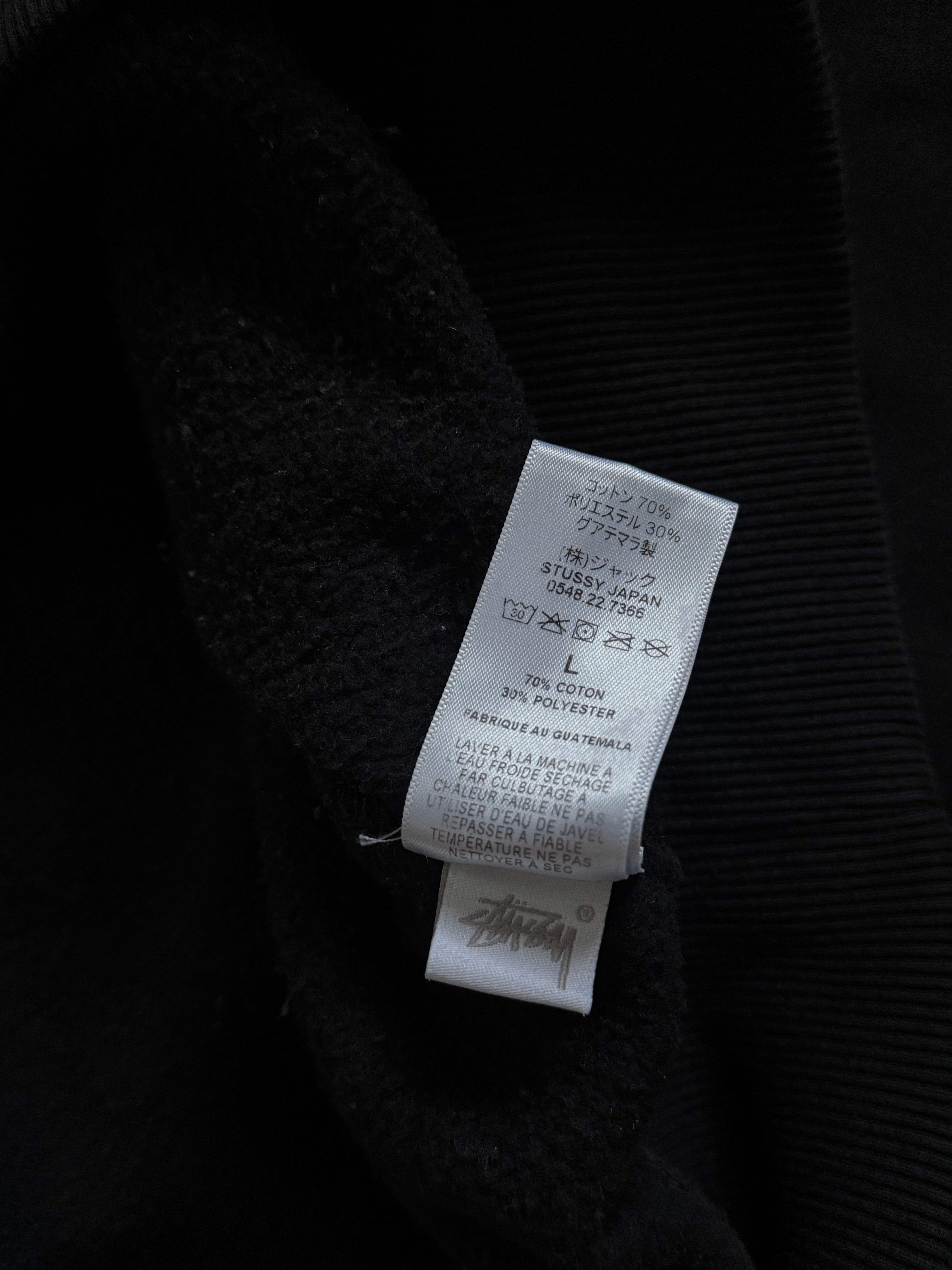 STÜSSY BLACK BASIC LOGO SWEATSHIRT