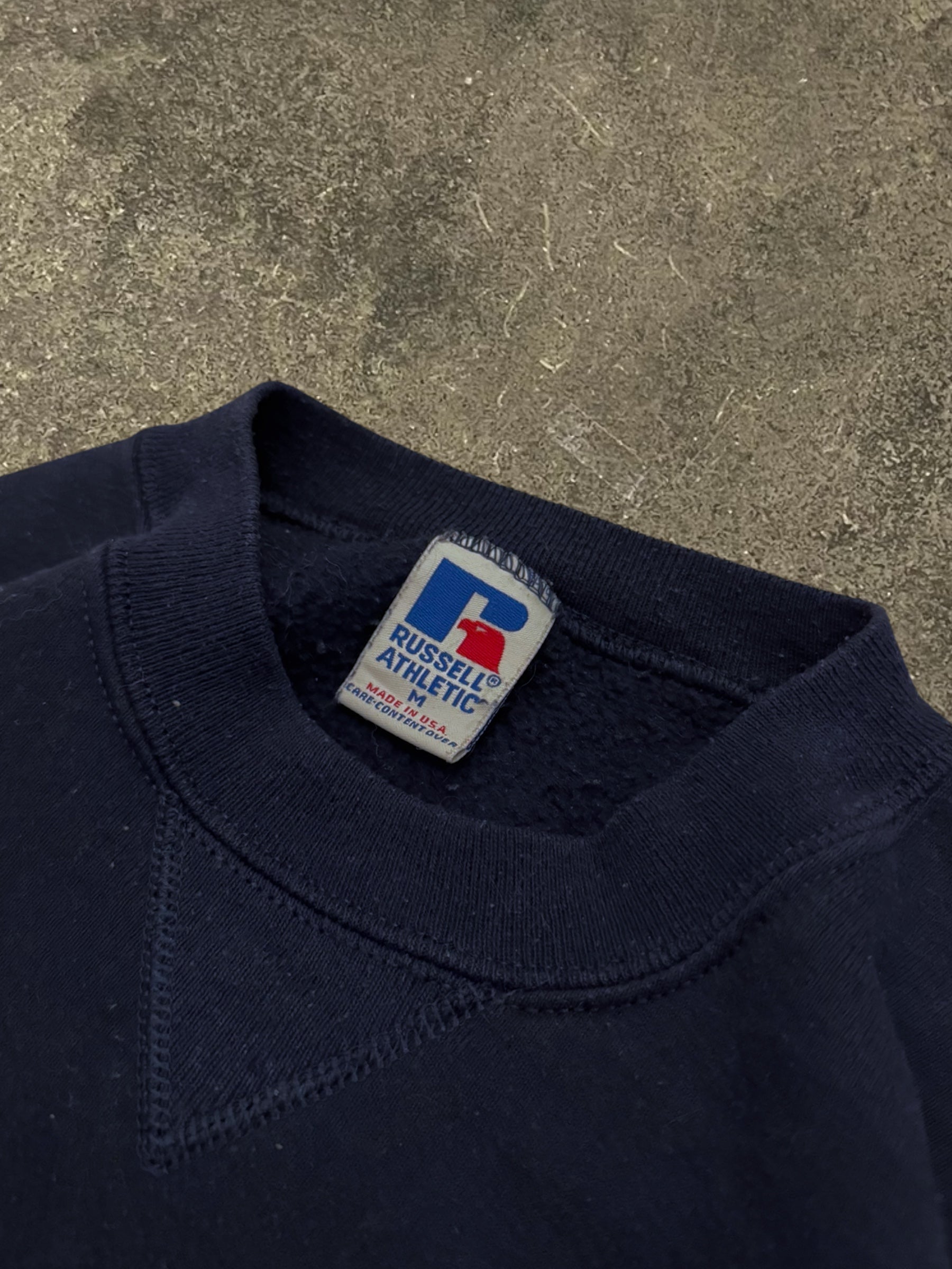 VINTAGE RUSSELL UNIVERSITY SWEATSHIRT, MADE IN U.S.A