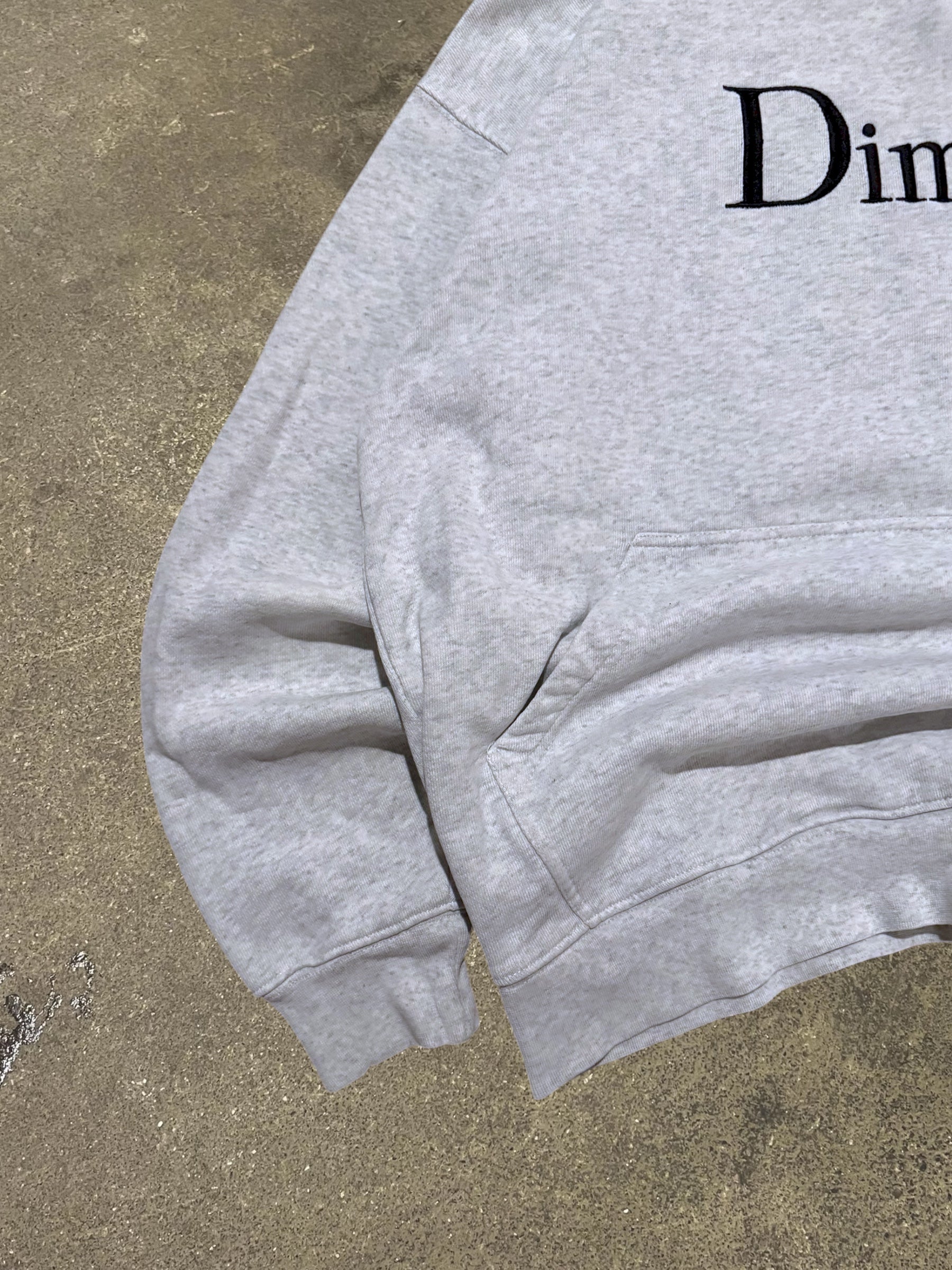 DIME GREY LOGO HOODIE