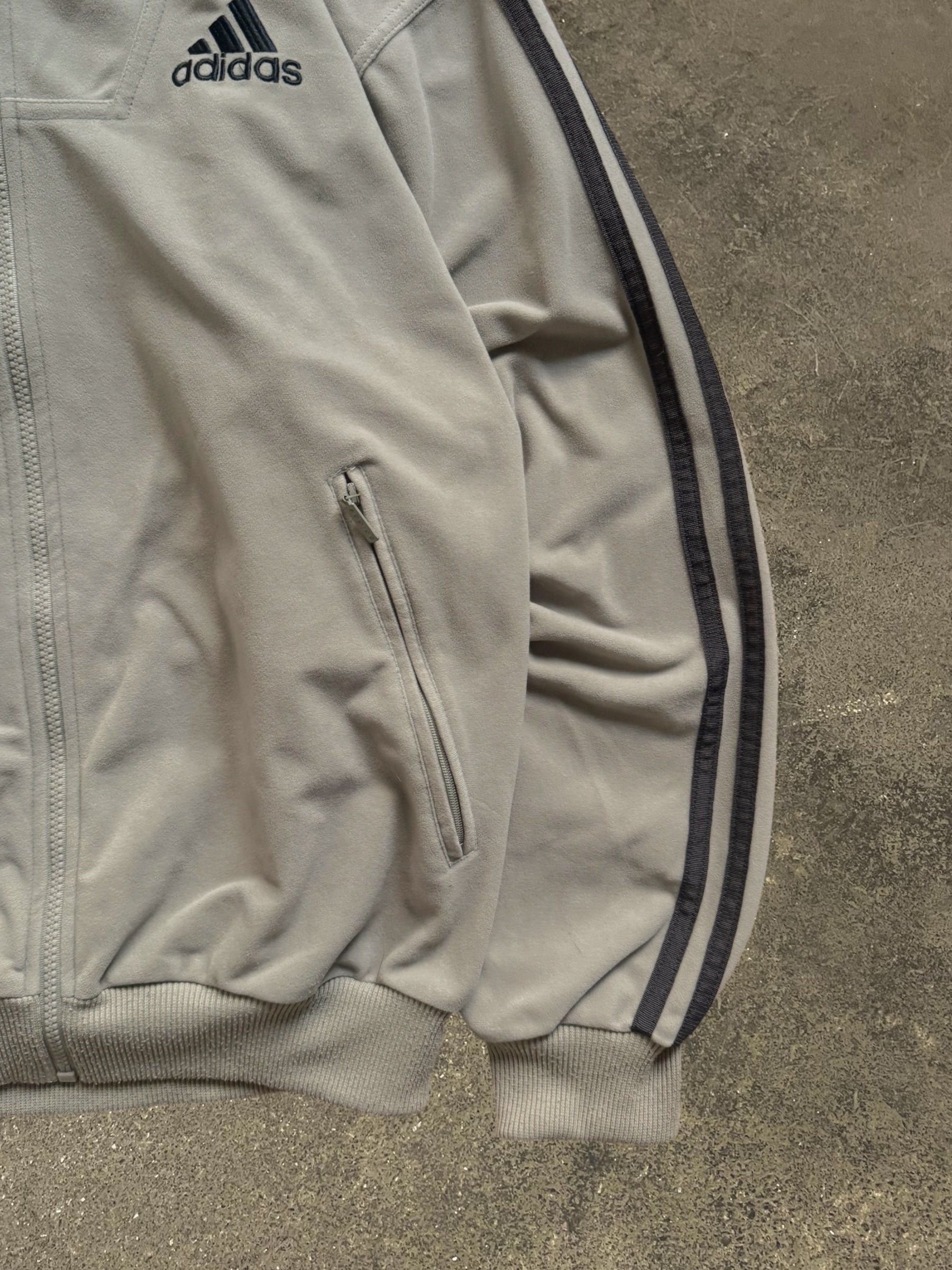 VINTAGE 90S ADIDAS FLEECE TRACK JACKET