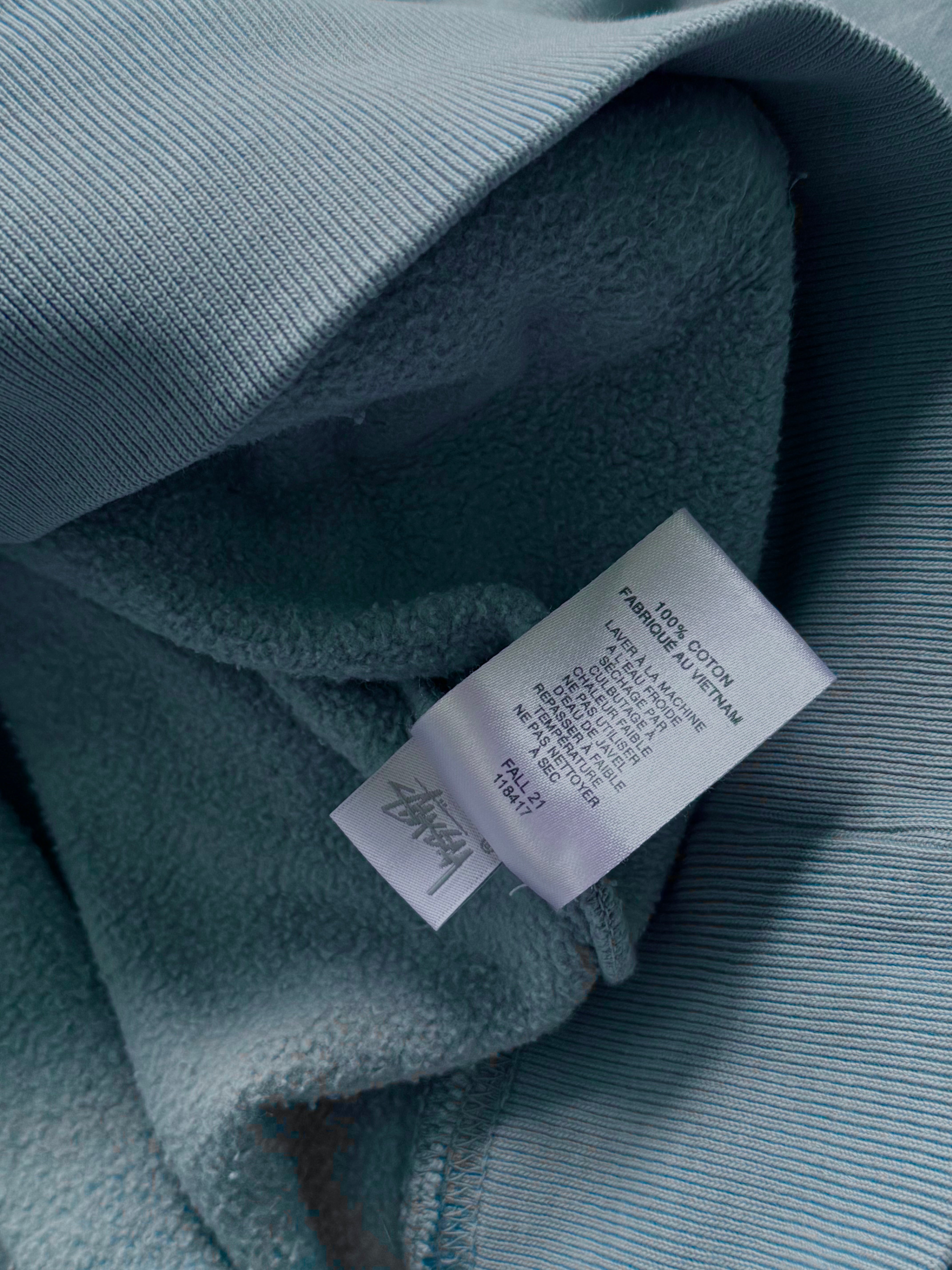 STÜSSY BABY BLUE STOCK LOGO HOODIE