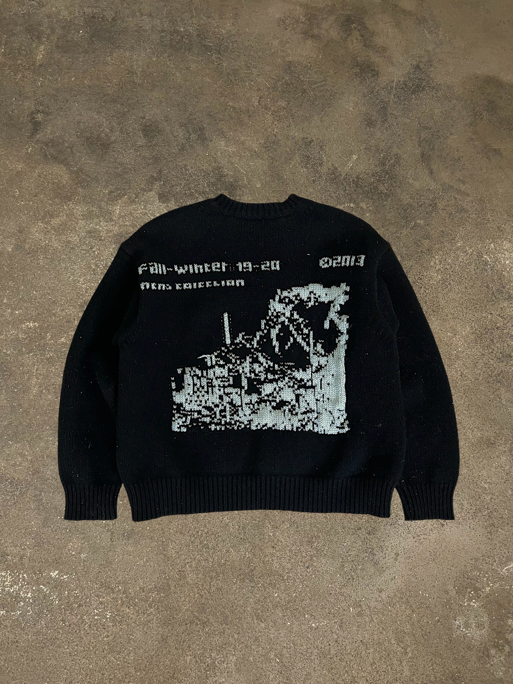 OFF-WHITE FW19 RUINED FACTORY SWEATER
