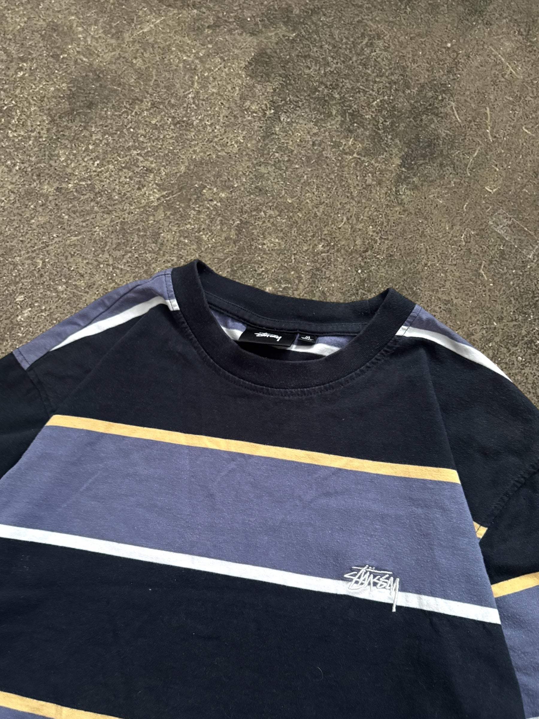 STÜSSY STRIPED STOCK LOGO LONGSLEEVE