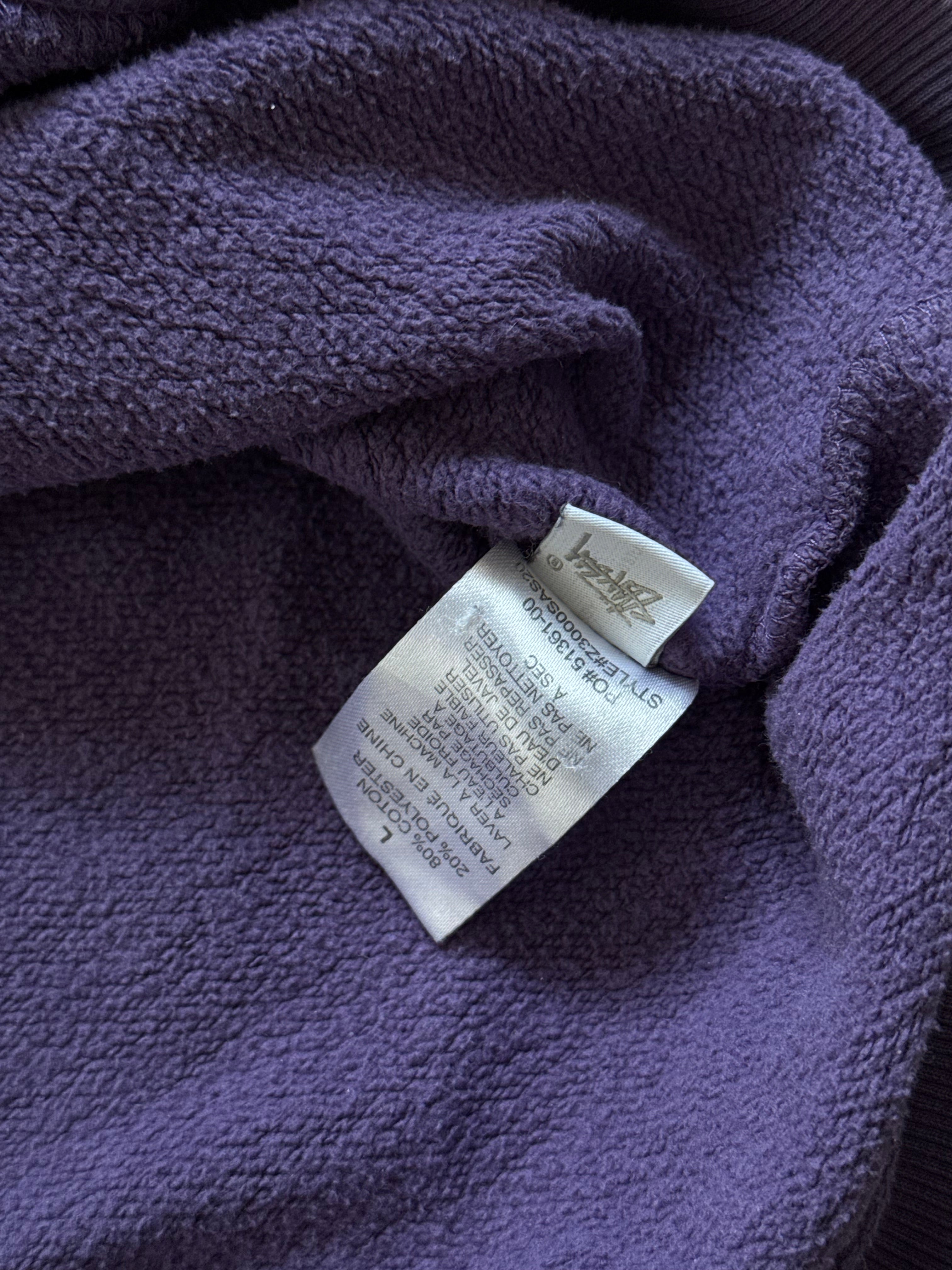 STÜSSY VIOLET BASIC LOGO SWEATSHIRT