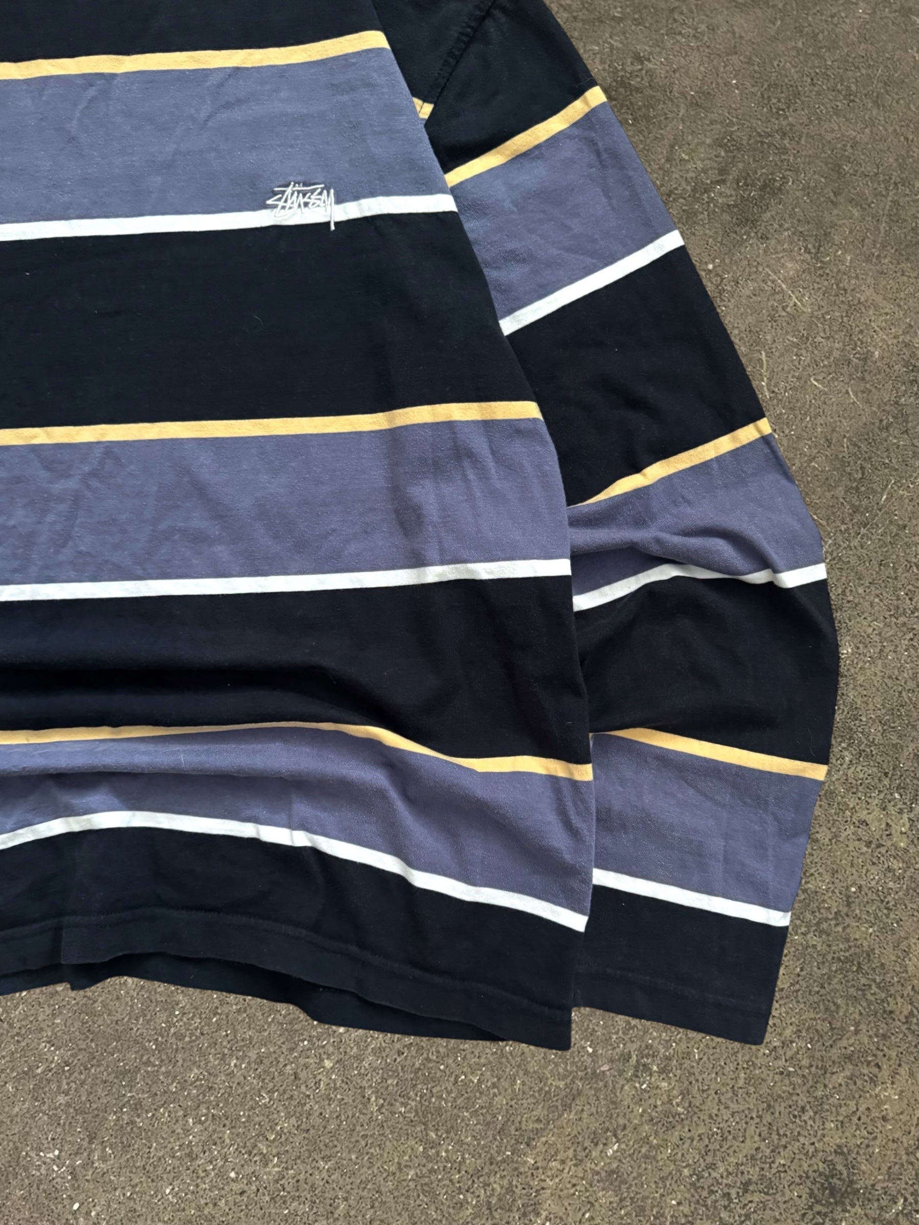 STÜSSY STRIPED STOCK LOGO LONGSLEEVE