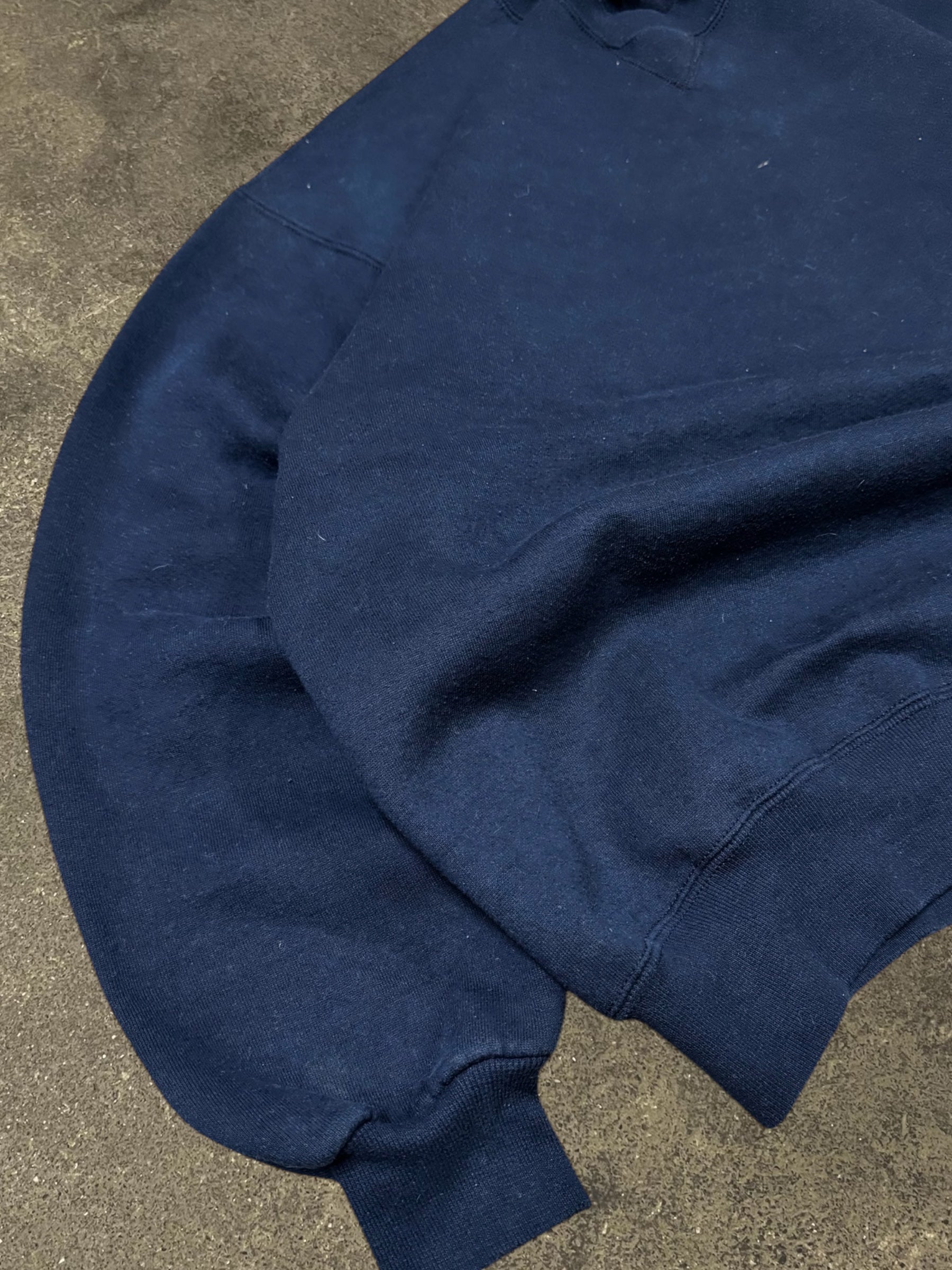 VINTAGE RUSSELL NAVY SWEATSHIRT, MADE IN U.S.A