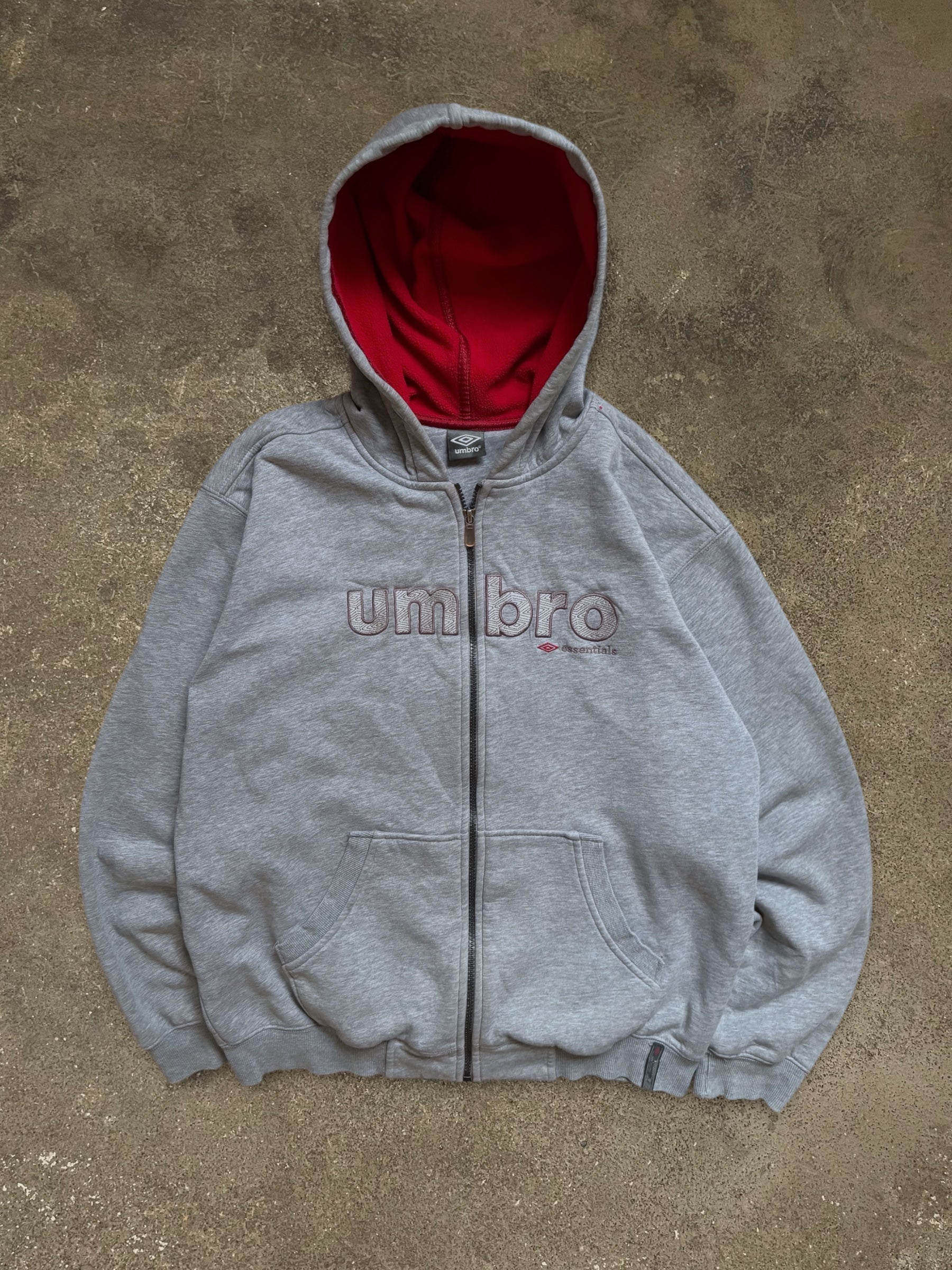 VINTAGE UMBRO ZIP-UP HOODIE