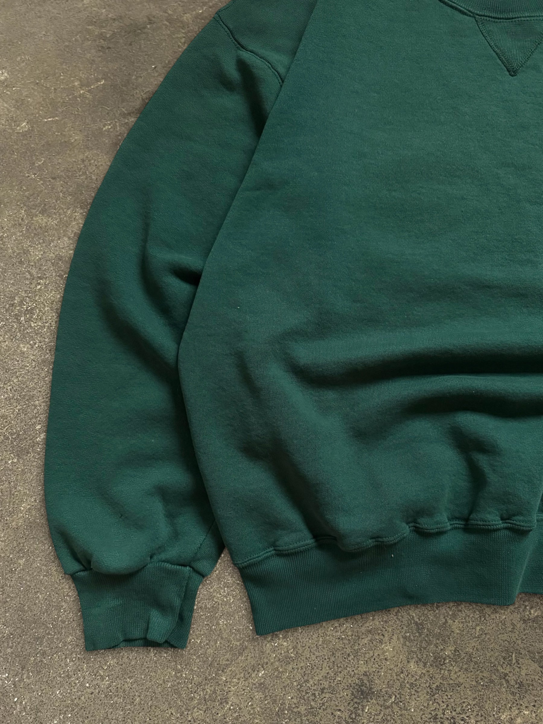 VINTAGE RUSSELL GREEN SWEATSHIRT, MADE IN U.S.A